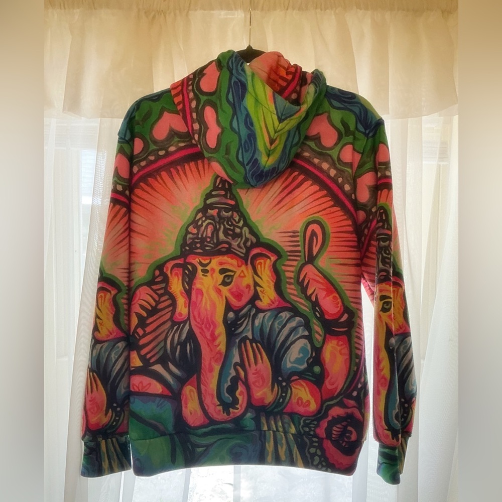 Colorful Graphic Women's Hoodie - Picture 2 of 2